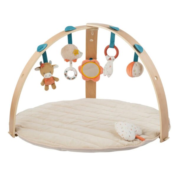 Nattou Mila, Lana & Zoe Wooden Arches Activity Playmat