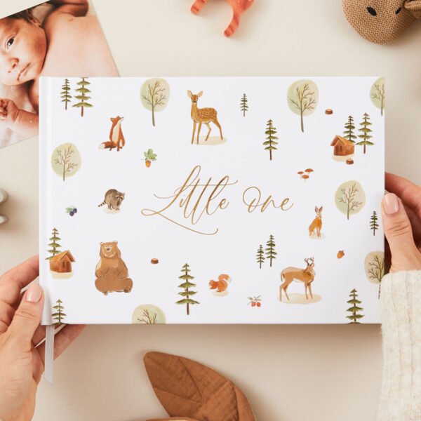 Blush & Gold Luxury Woodland Design (Little One) Baby Journal