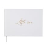 Blush & Gold Luxury Baby Journal 'Little One' White & Gold Foil with Gilded Edges - Image 20