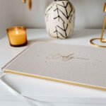 Blush & Gold Luxury 'My Baby Journal' Cotton Cloth & Gold Foil with Gilded Edges - Image 18