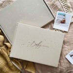 Blush & Gold Luxury 'My Baby Journal' Cotton Cloth & Gold Foil with Gilded Edges - Image 20