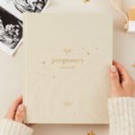 Blush & Gold Luxury 'My Pregnancy Journal' Pearl with Gilded Edges