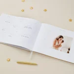 Blush & Gold Luxury Baby Journal 'Little One' White & Gold Foil with Gilded Edges - Image 5