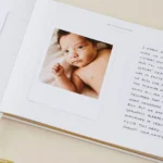 Blush & Gold Luxury Baby Journal 'Little One' White & Gold Foil with Gilded Edges - Image 6