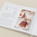 Blush & Gold Luxury Baby Journal 'Little One' White & Gold Foil with Gilded Edges - Image 7