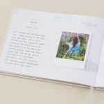 Blush & Gold Luxury Baby Journal 'Little One' White & Gold Foil with Gilded Edges - Image 8