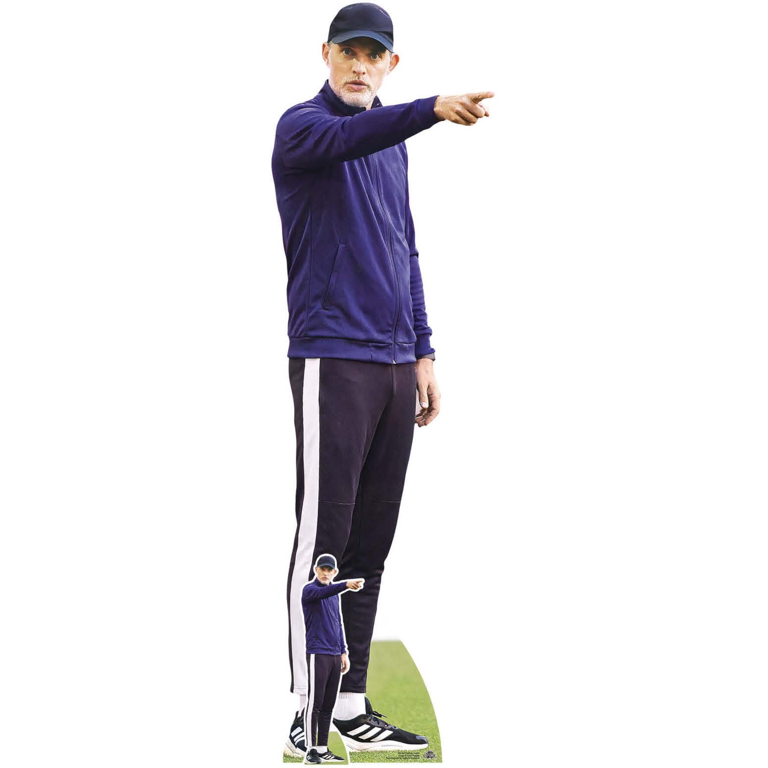 CS1284 Thomas Tuchel (German Football Manager) Lifesize + Mini Cardboard Cutout Standee Thomas Tuchel (German Football Manager) Lifesize + Mini Cardboard Cutout / Standee - Image 1