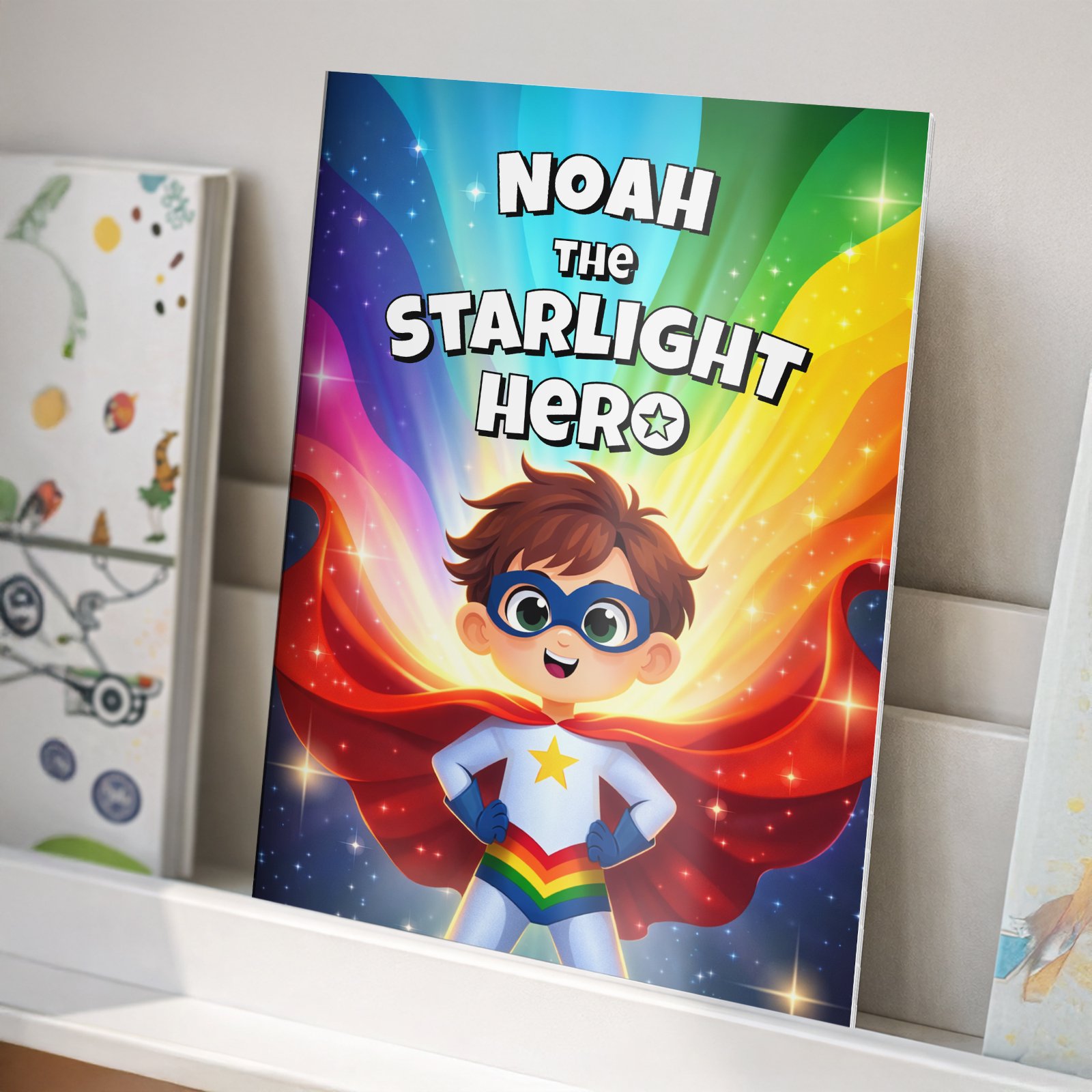 P0512AI30 Personalised Children's The Starlight Hero Boys Story Book Personalised Children's The Starlight Hero Boys Story Book - Image 1