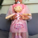 Personalised Floral Design Pink Princess Ballerina Rag Doll - Image 4
