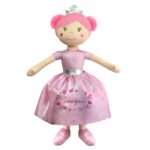 Personalised Floral Design Pink Princess Ballerina Rag Doll - Image 5