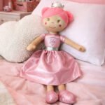 Personalised 'I Belong To...' Pink Princess Ballerina Rag Doll