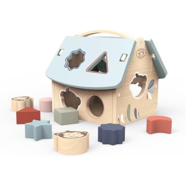 Speedy Monkey Wooden House Shape Sorter