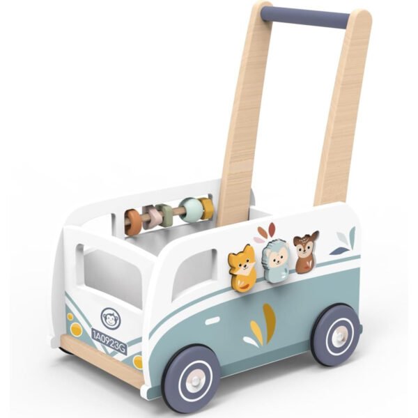 Speedy Monkey Wooden Van Multi-Activity Walker