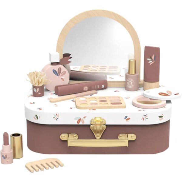 Speedy Monkey Children's Wooden Beauty Suitcase