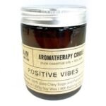 Aromatherapy Glass Jar Candle - Positive Vibes - Image 2