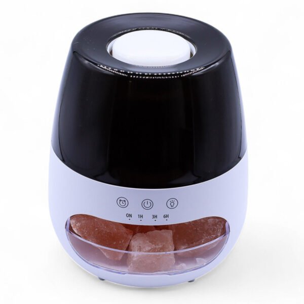 Ancient Wisdom Salt Stone Flame Effect USB Colour Changing Aroma Diffuser  - White
