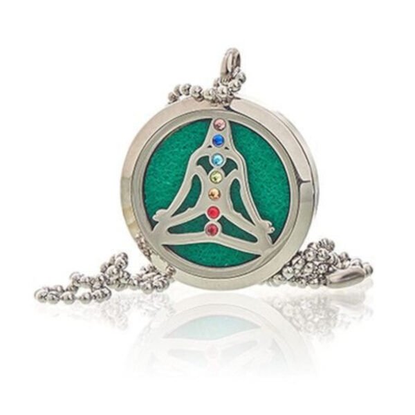 Ancient Wisdom Yoga Chakra Aromatherapy Jewellery Stainless Steel Necklace
