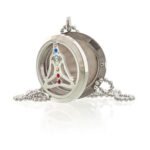 Ancient Wisdom Yoga Chakra Aromatherapy Jewellery Stainless Steel Necklace - Image 2