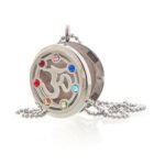 Ancient Wisdom OM Chakra Aromatherapy Jewellery Stainless Steel Necklace - Image 2