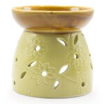 Ancient Wisdom Classic Moss Ceramic Oil Burner