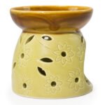 Ancient Wisdom Classic Moss Ceramic Oil Burner - Image 3