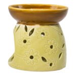 Ancient Wisdom Classic Moss Ceramic Oil Burner - Image 5