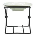 Ancient Wisdom Ceramic & Metal Square Stand Oil Burner - Image 2