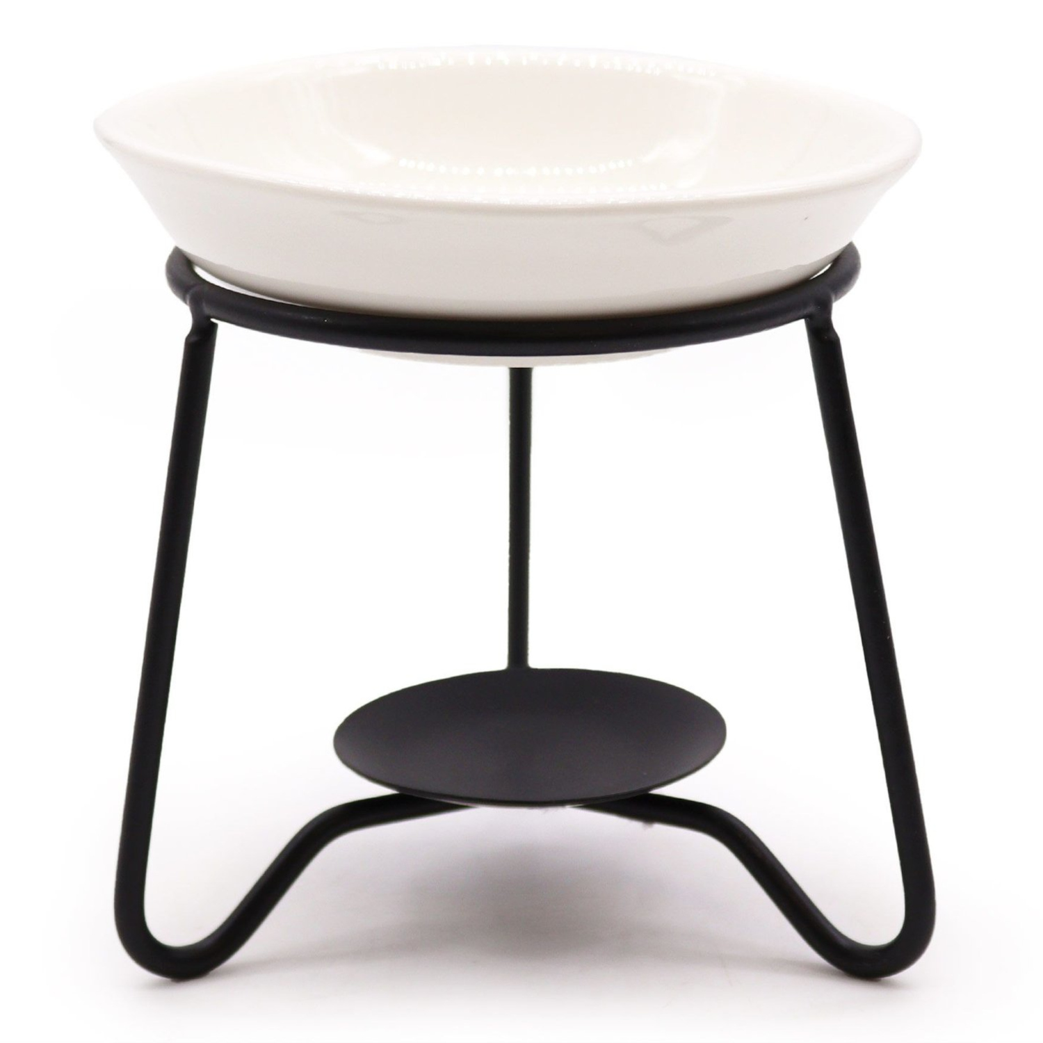 CDes-18 Ancient Wisdom Ceramic & Metal Simple Stand Oil Burner Ancient Wisdom Ceramic & Metal Simple Stand Oil Burner - Image 1