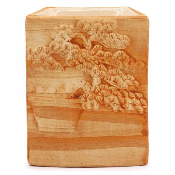 Ancient Wisdom Hand Painted Ceramic Bonsai Oil Burner – Sand