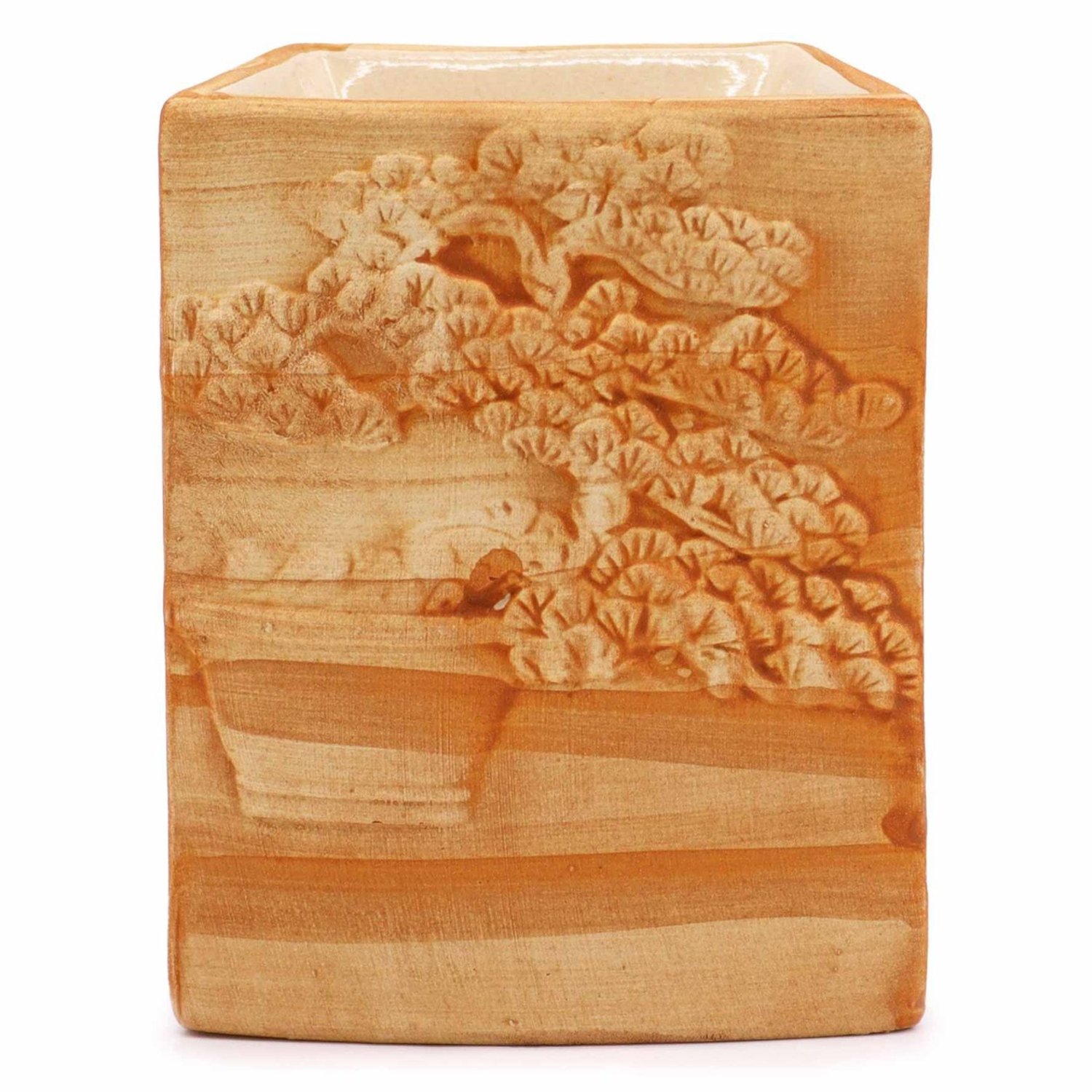 CDes-21 Ancient Wisdom Hand Painted Ceramic Bonsai Oil Burner – Sand Ancient Wisdom Hand Painted Ceramic Bonsai Oil Burner – Sand - Image 1