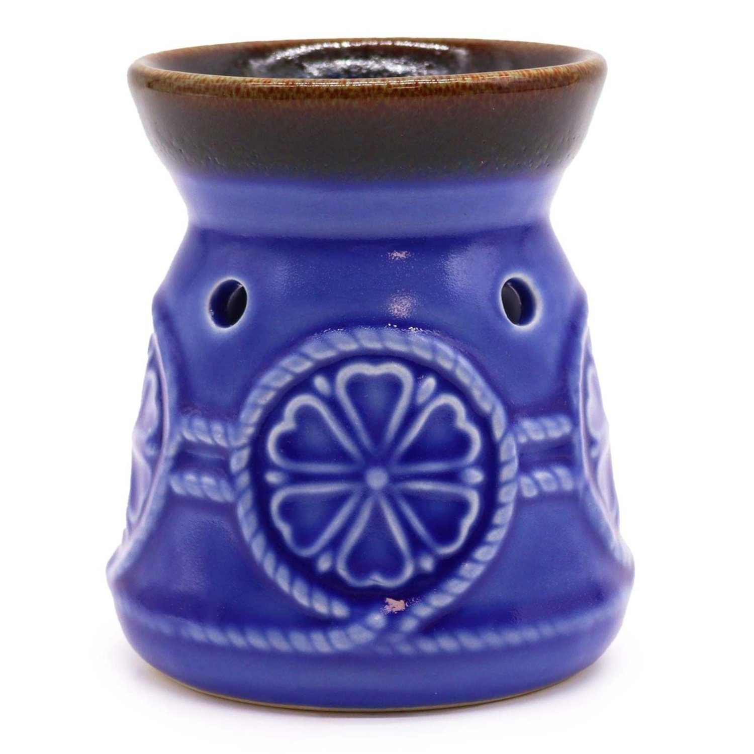 CDes-25 Ancient Wisdom Classic Ceramic Spa Burner – Blue Ancient Wisdom Classic Ceramic Spa Burner – Blue - Image 1