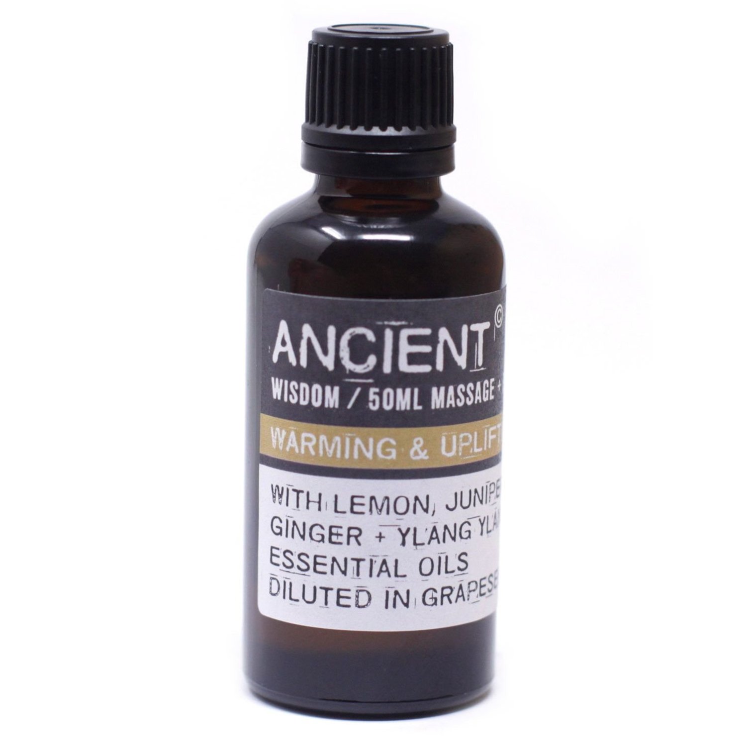 MO-09 Ancient Wisdom Warming & Uplifting 50ml Massage & Bath Oil Ancient Wisdom Warming & Uplifting 50ml Massage & Bath Oil - Image 1