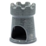 Ancient Wisdom Castle Shaped Grey Ceramic Oil Burner - Image 2