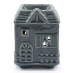 Ancient Wisdom Town House Design Grey Ceramic Oil Burner