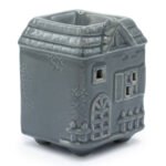 Ancient Wisdom Town House Design Grey Ceramic Oil Burner - Image 2