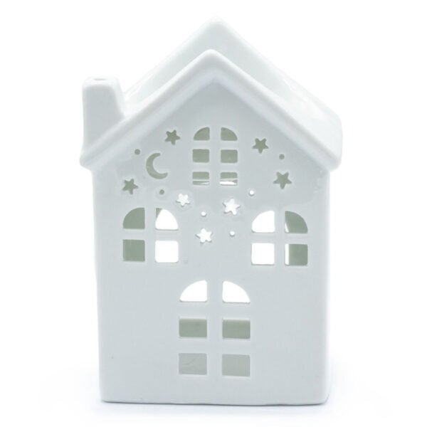 Ancient Wisdom House Warming White Ceramic Oil Burner