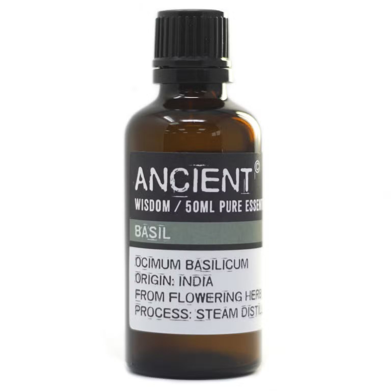PrEO-13 Ancient Wisdom Basil 50ml Pure Essential Oil Ancient Wisdom Basil 50ml Pure Essential Oil - Image 1