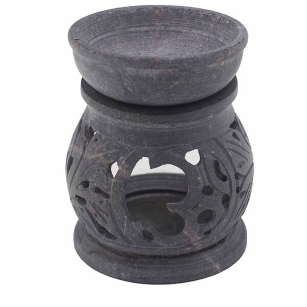 Ancient Wisdom Small Om Soapstone Oil Burner