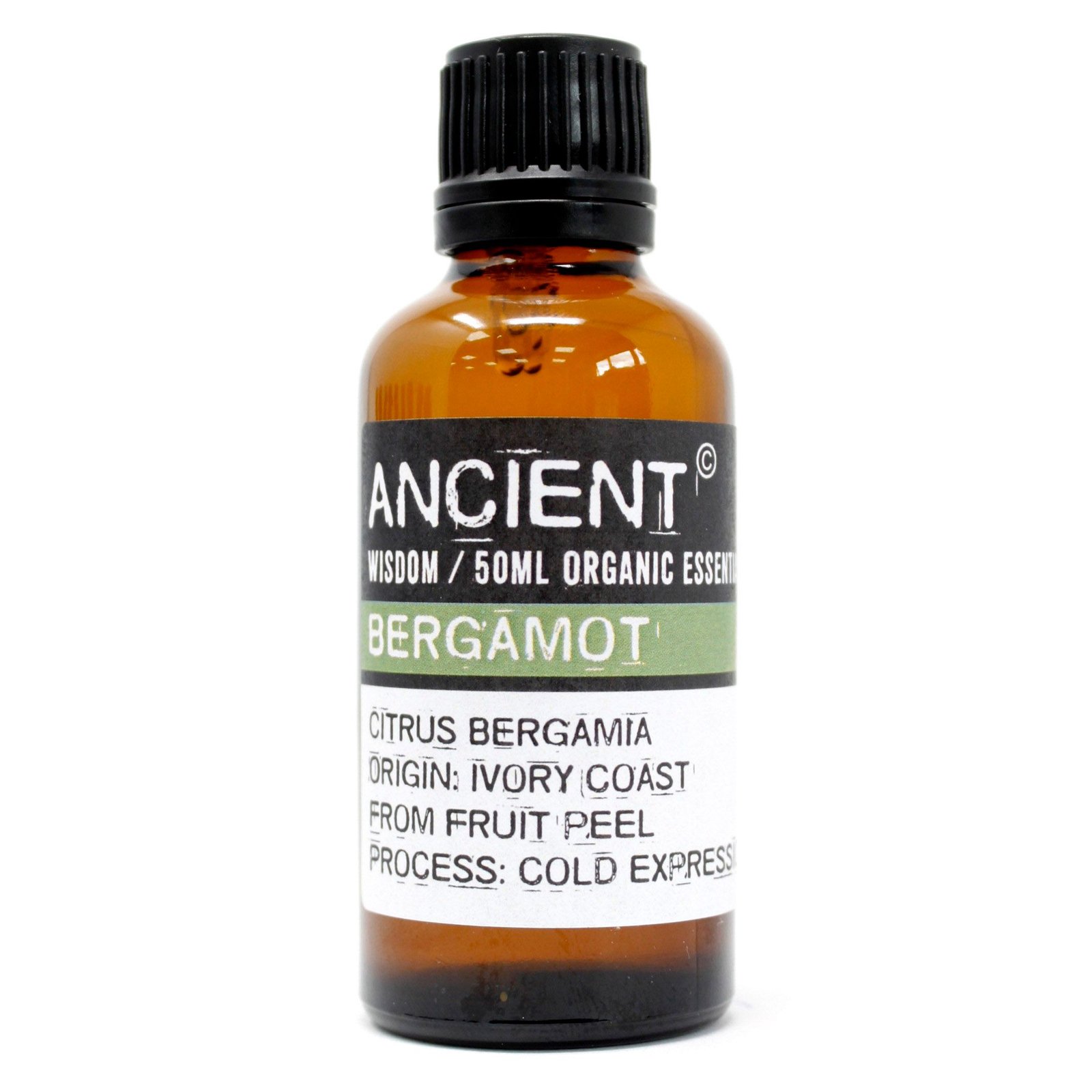 bG9jYWw6Ly9tZWRpYS85Si80Qy82MFIzMEMxRzZDVks0QzlKLzE2ZmVkZWVhLmpwZWc.jpg Ancient Wisdom Bergamot 50ml Organic Essential Oil - Image 1