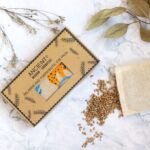 Ancient Wisdom Lazy Sloth Lavender Natural Cotton & Juco Eye Pillow + Gift Box - Image 3
