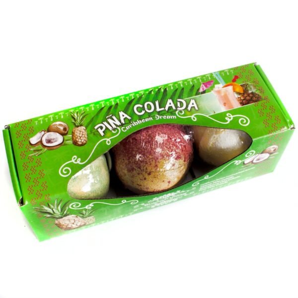 Ancient Wisdom Set of Three Piña Colada Bath Bombs