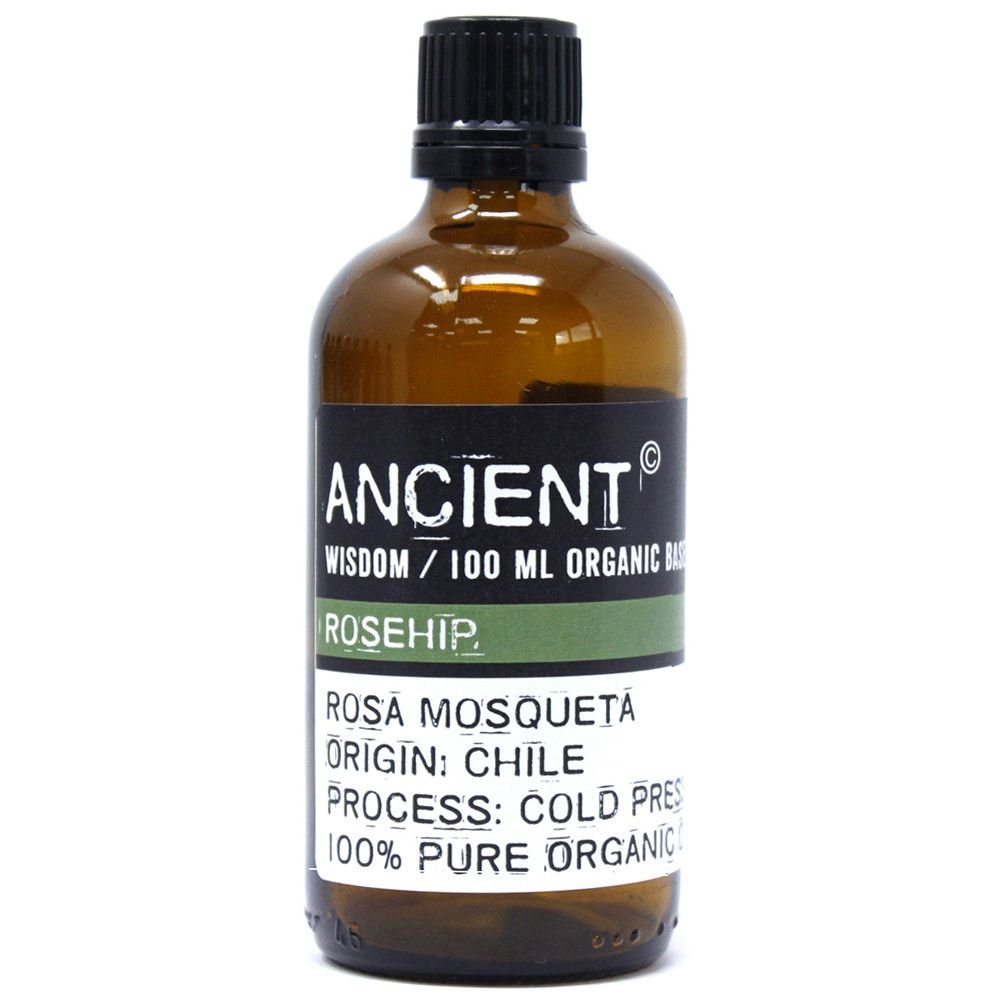 bG9jYWw6Ly9tZWRpYS85Si9DQy82MFIzMEMxRzZDVjNDQzlKL2RmMmFhZjY5LmpwZWc.jpg Ancient Wisdom Rosehip 100ml Organic Base Oil - Image 1