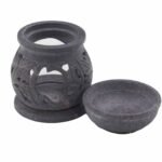 Ancient Wisdom Small Om Soapstone Oil Burner - Image 2