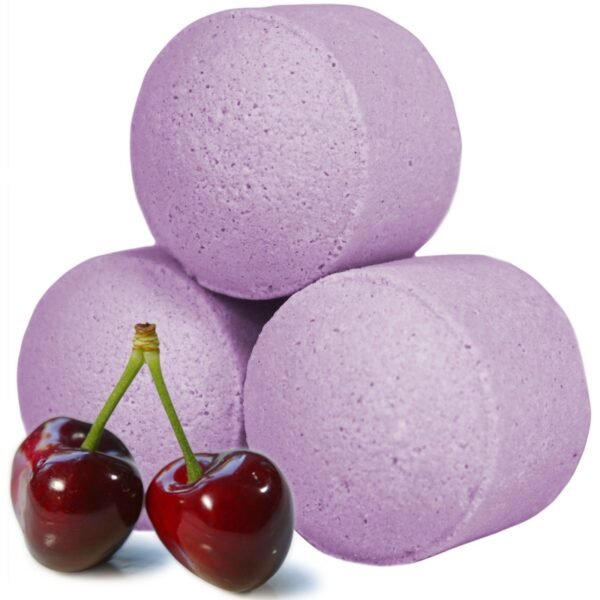 Ancient Wisdom 1.3Kg Box of Chill Pills Black Cherry Mini Bath Bombs