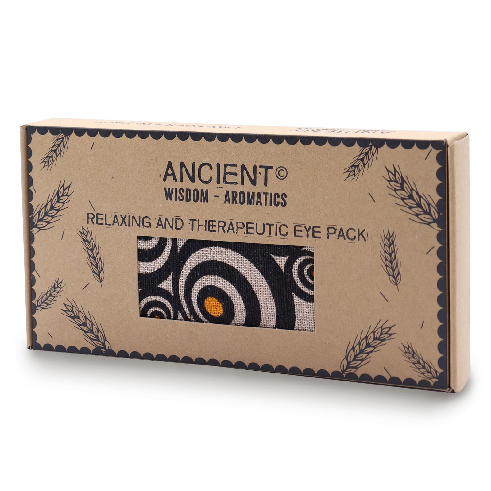 bG9jYWw6Ly9tZWRpYS85Ti80Qy82MFIzMEMxRzZSUzM0QzlOLzBjMTA5Zjg5LmpwZWc.jpg Ancient Wisdom Illusion Lavender Natural Cotton & Juco Eye Pillow + Gift Box - Image 1