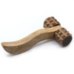 Ancient Wisdom Redwood Ribbed Hand Roller Massage Tool - Image 2
