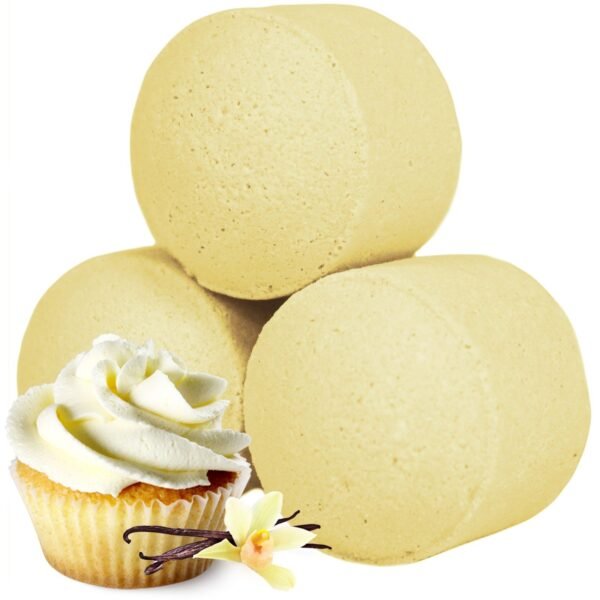 Ancient Wisdom 1.3Kg Box of Chill Pills Vanilla Cup Cake Mini Bath Bombs