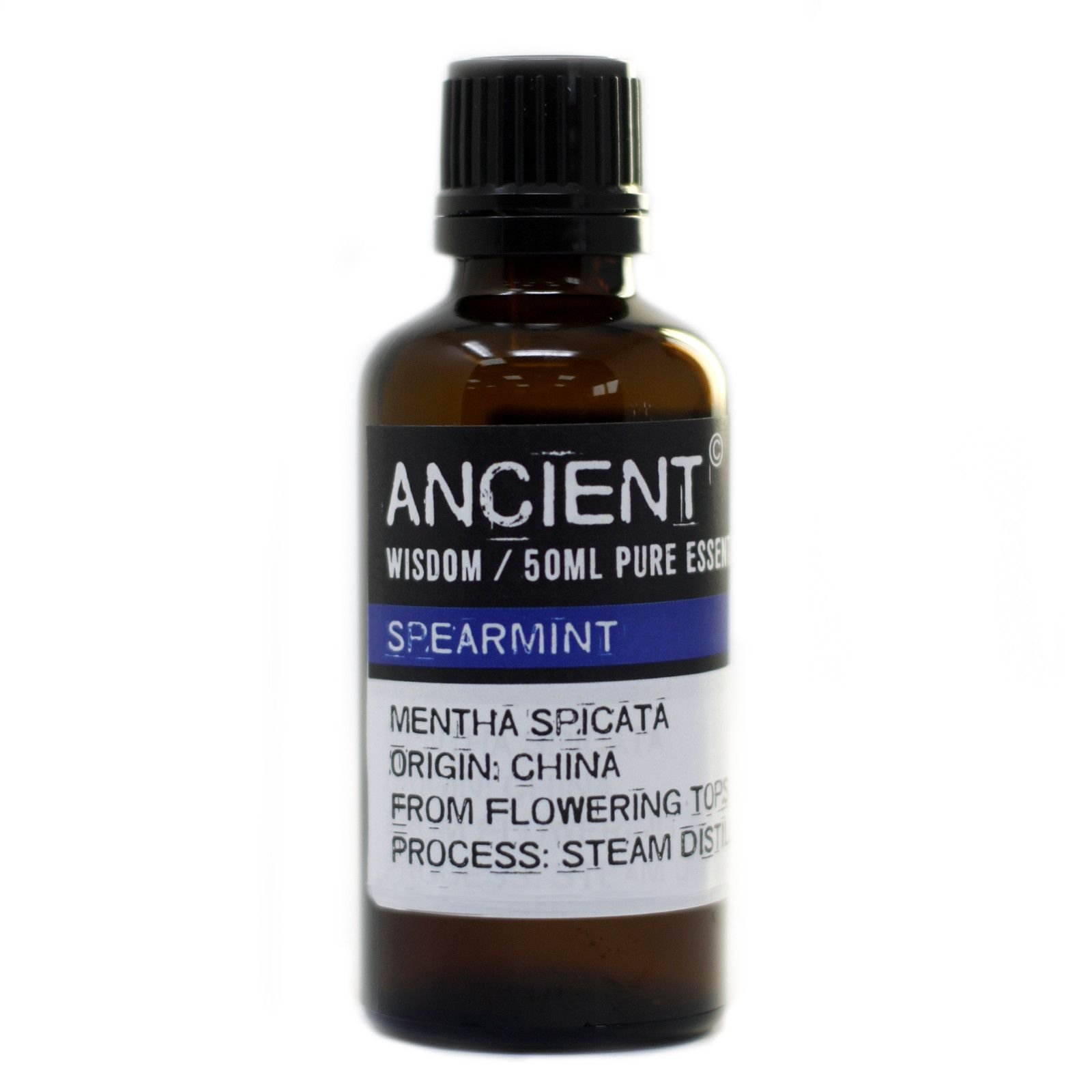 bG9jYWw6Ly9tZWRpYS85US8yRC82MFIzMEMxRzZDVDMyRDlRL2ZhY2QyM2ExLmpwZWc.jpg Ancient Wisdom Spearmint 50ml Pure Essential Oil - Image 1