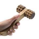 Ancient Wisdom Redwood Ribbed Hand Roller Massage Tool - Image 4