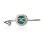 Ancient Wisdom Infinite Love Aromatherapy Jewellery Stainless Steel Crystal Bracelet